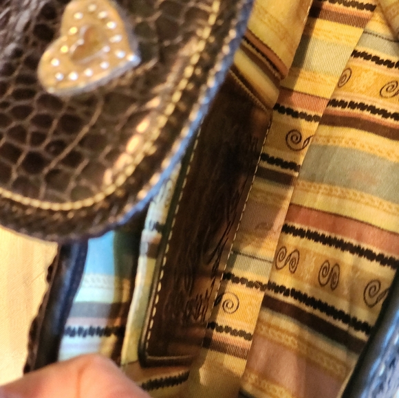 BRIGHTON STRAW AND LEATHER SHOULDER BAG - Picture 3 of 4